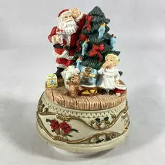 Santas House Christmas Collection Musical Santas 5047 Rotating Music Box