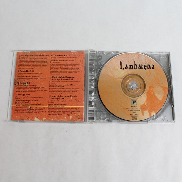 Lambarena Bach to Africa CD 1995 Sony Classical Music Distribution USA