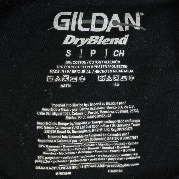 Gildan T-Shirt Black McMinnville Music Camp Men's Size Small