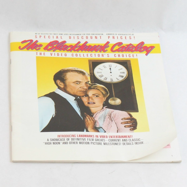 Vintage The Blackhawk Catalog Video Collector's Choice Catalog 1987