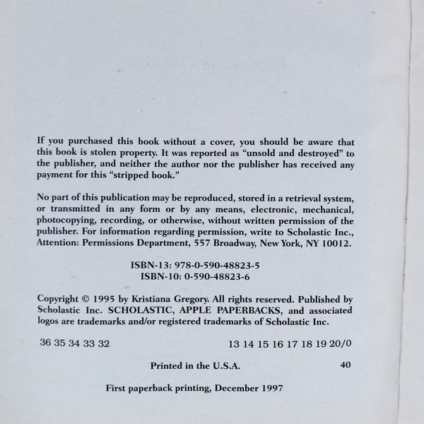 The Stowaway A Tale of California Pirates by Kristiana Gregory Paperback 1997