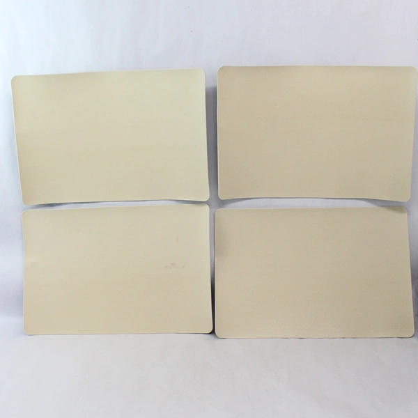 Set of 4 Vintage Vinyl Christmas Placemats Holly Berries & Poinsettias