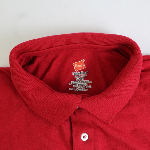 Hanes Polo Shirt Red Short Sleeve Size Small MAC McMinnville High School Band