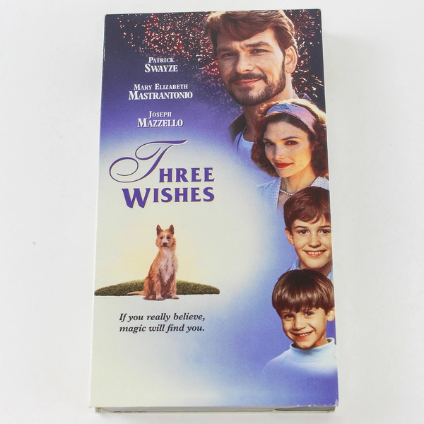 Three Wishes VHS 1995 HBO Home Video Patrick Swayze 