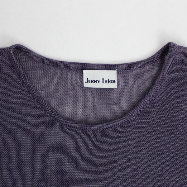 Jerry Leigh Purple Short-Sleeved Knit Top Women's Size Large