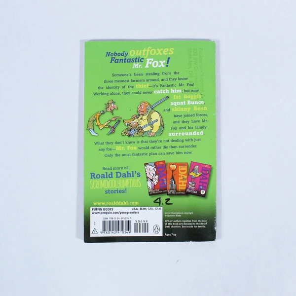 Fantastic Mr. Fox by Roald Dahl Illustrated Paperback - Pre-owned, Worn