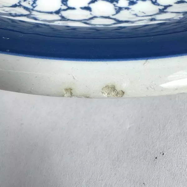 Lot of 8 Italian Unbranded Ceramic Dinner Plates With Scale Pattern