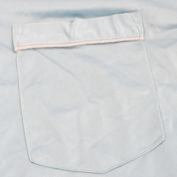 Towncraft Women's XXL Blue Pajama Top Short Sleeve Button Up