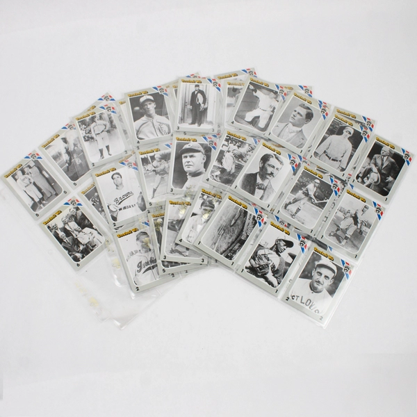 Lot of 54 Vintage 1989 Baseball Wit Cards Black and White
