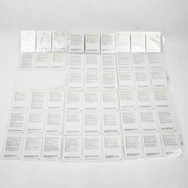 Lot of 54 Vintage 1989 Baseball Wit Cards Black and White