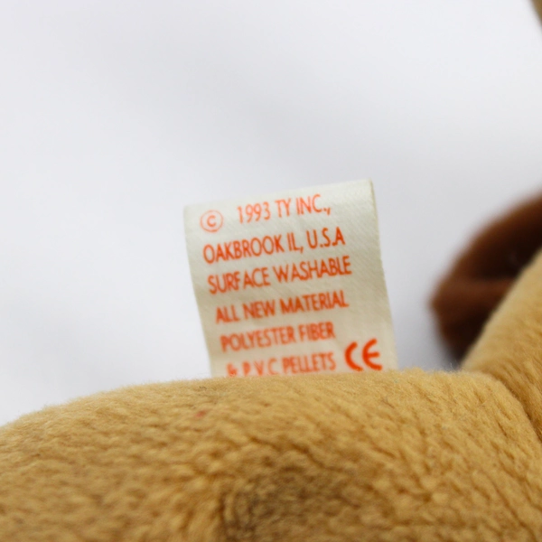 Ty Beanie Babies Bones the Dog 1993 Toy Plush No Hang Tag