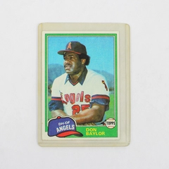 1981 Topps Baseball Trading Card Angels Don Baylor #580