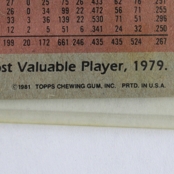 1981 Topps Baseball Trading Card Angels Don Baylor #580