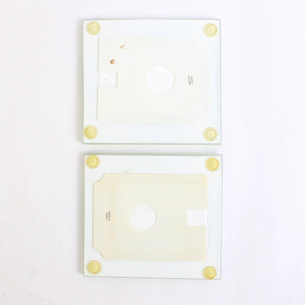 Set of 2 Frosted Glass Mini Picture Frames Floral Photo (4" x 4.5")