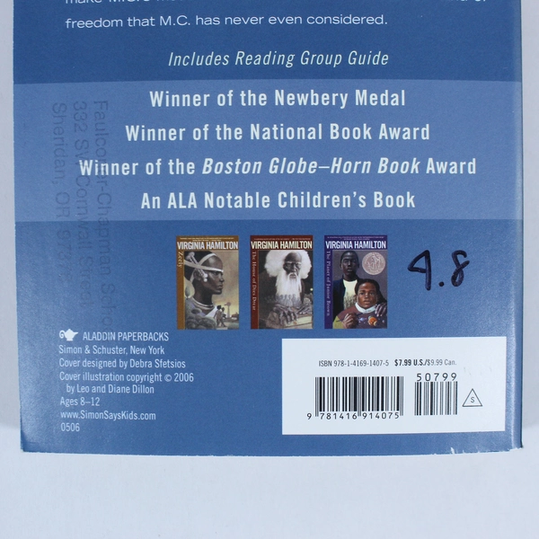 M.C. Higgins The Great by Virginia Hamilton 2002 Paperback - Good Condition