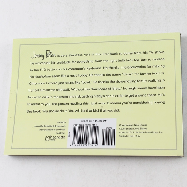 Thank You Notes by Jimmy Fallon, Writers of Late Night - 2011 Paperback