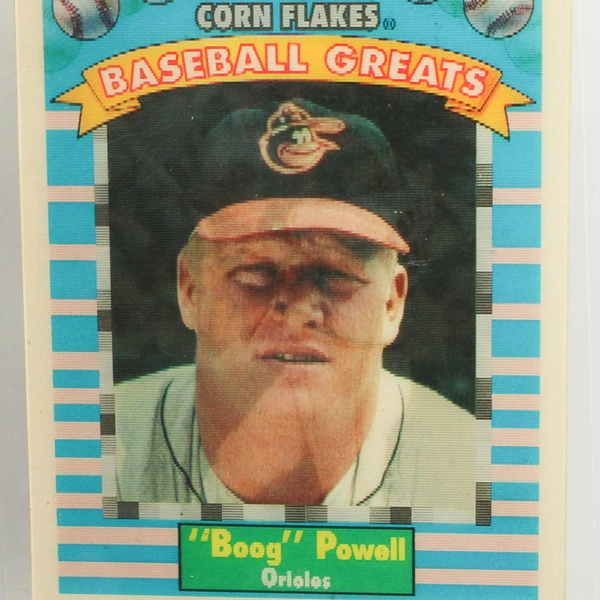 1991 Kellog's Baseball Greats Sportflics Card Baltimore Orioles Boog Powell #13