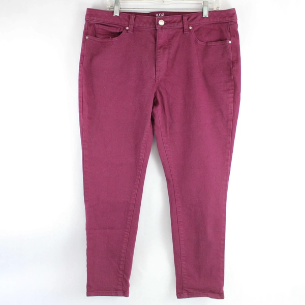 A New Approach Maroon Ankle Jeans Women's Size 16