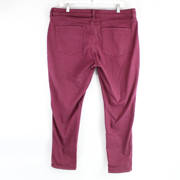 A New Approach Maroon Ankle Jeans Women's Size 16