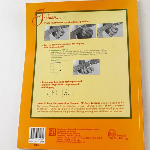 Hawaiian Ukulele Songbook: How to Play 10 Easy Lessons by Mutual Publishing