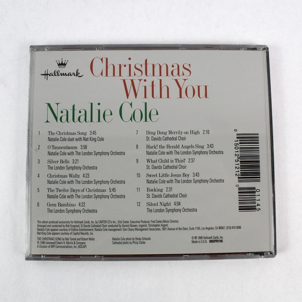 Christmas With You Natalie Cole 1998 CD Album Hallmark Holiday Music