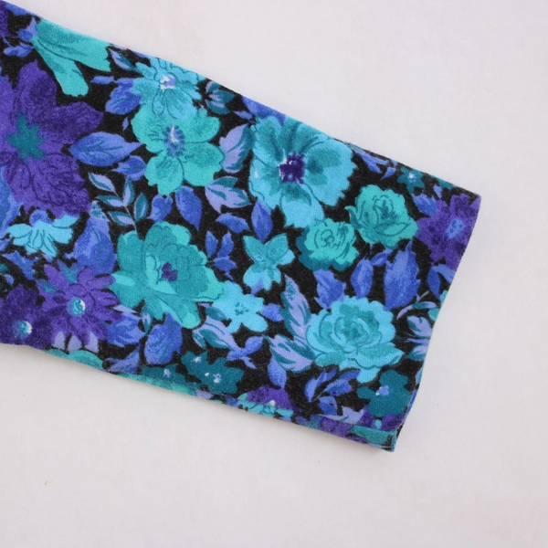 EXPO Petite Women's Size 12 Full Length Dress with Floral Designs 