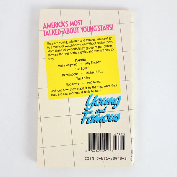 Vintage Young and Famous Hollywood's Newest Superstars 1987 Paperback