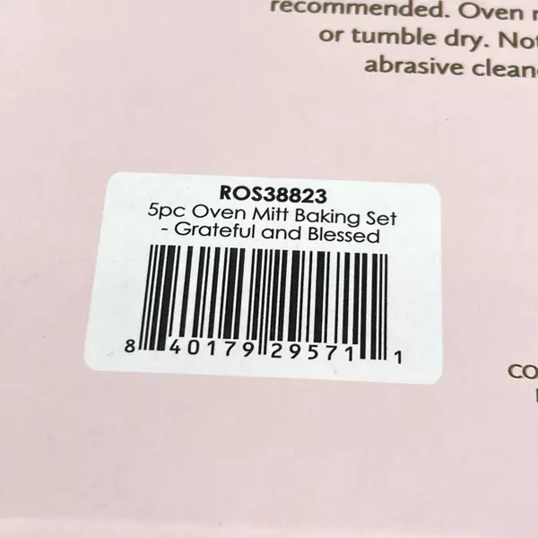 Core Kitchen 5 Piece Oven Mitt And Baking Set