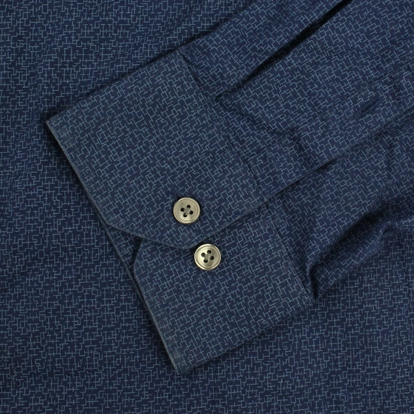  Apt 9 Slim Fit Button Up Shirt Men's XLG Long Sleeve Blue Cotton Blend