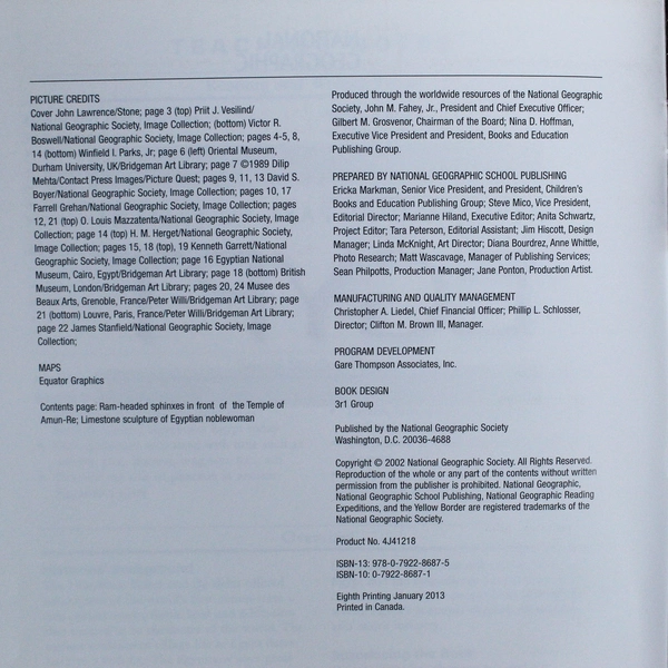 Lot of 6 National Geographic Egypt Books by Kevin Supples, 2013