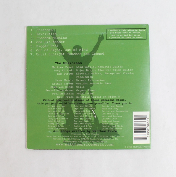 Stranded by Matthew Price CD 2010 CD Baby Acoustic Folk Music