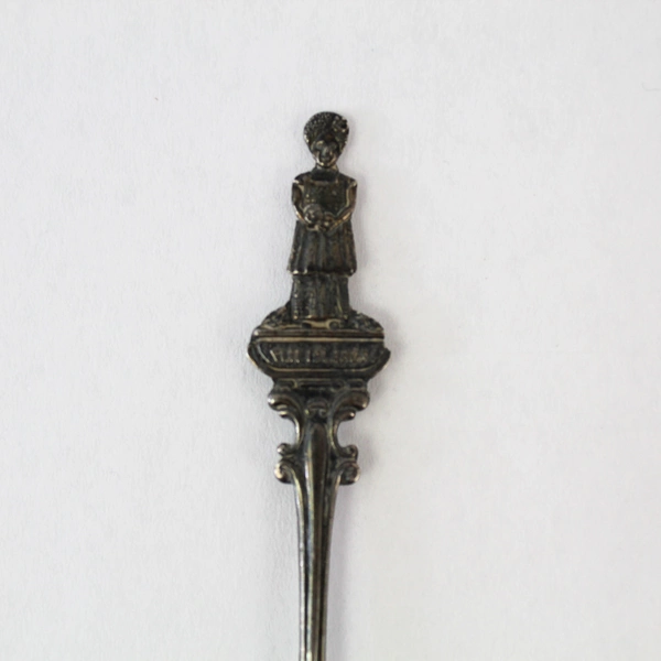 Antique E.P.N.S. Fiji Islands Silver Plated Souvenir Spoon 5" Viti Levi