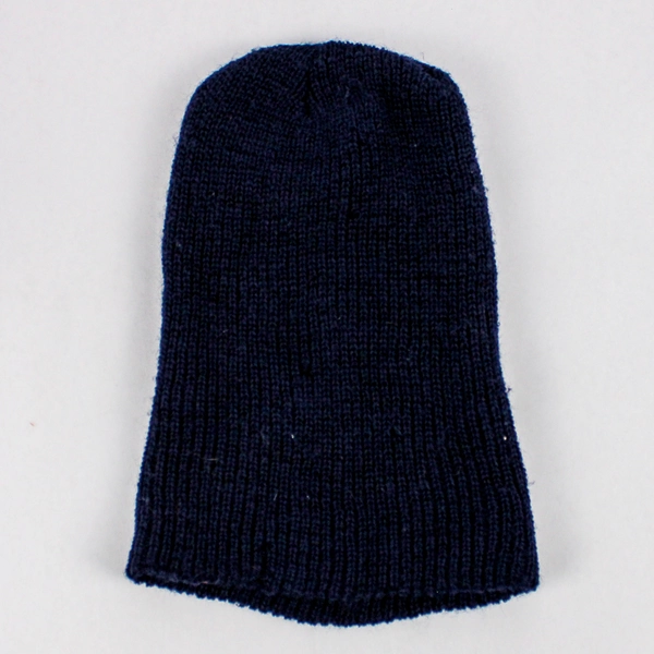 Unisex Navy Black Plain Warm Knit Beanie Hat Cuff Ski Cap