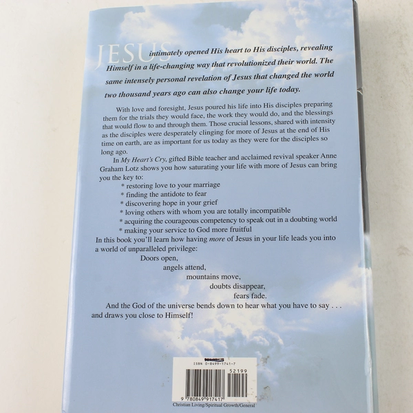 My Heart's Cry by Anne Graham Lotz 2002 Hardcover Book - Good Condition