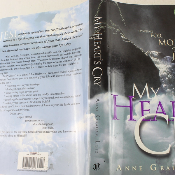 My Heart's Cry by Anne Graham Lotz 2002 Hardcover Book - Good Condition