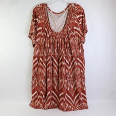 Ana Blouse Red Elastic Stretch Women's Size 2XL