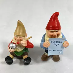 Vtg 1987 Hallmark Gold Crown Collectible Toymaker Elves Collection Kurt & Emil 