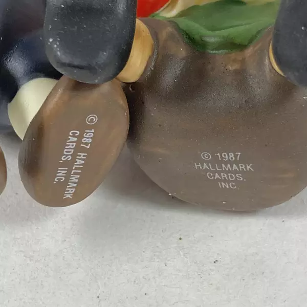 Vtg 1987 Hallmark Gold Crown Collectible Toymaker Elves Collection Kurt & Emil 