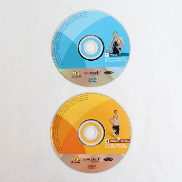 Lot of 2 15 Minute Workouts Yoga Yourself Fitness McDonalds Discs 1 and 4