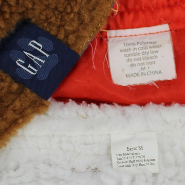 Lot of 3 Dog Vests Size Medium Costume Outfits Denim Santa Shearling