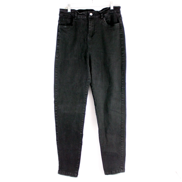 Unbranded Black Tapered Leg Denim Jeans Juniors Size 3