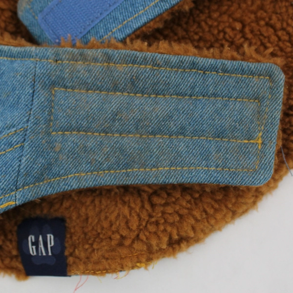 Lot of 3 Dog Vests Size Medium Costume Outfits Denim Santa Shearling