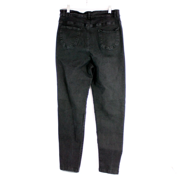 Unbranded Black Tapered Leg Denim Jeans Juniors Size 3