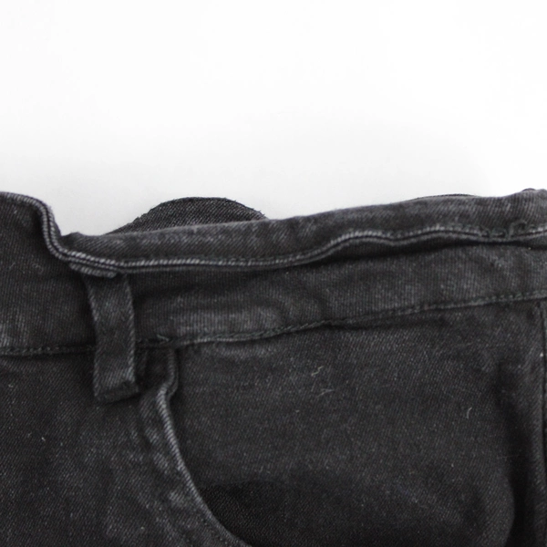 Unbranded Black Tapered Leg Denim Jeans Juniors Size 3