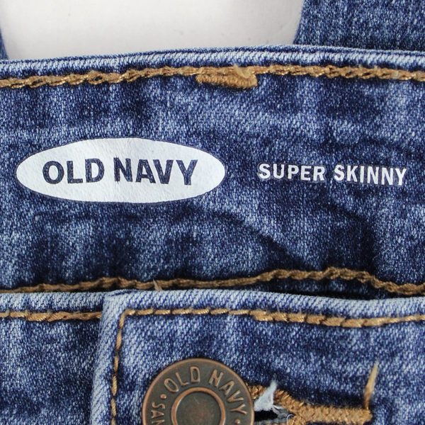 Old Navy Cotton Blend Super Skinny Blue Jeans Women's Size 12