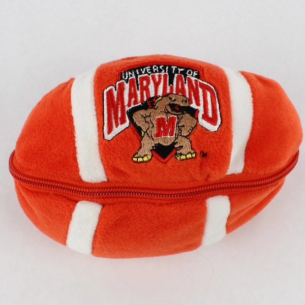 Plushland University of Maryland Terrapins Stuffed Bear In A Football Plush