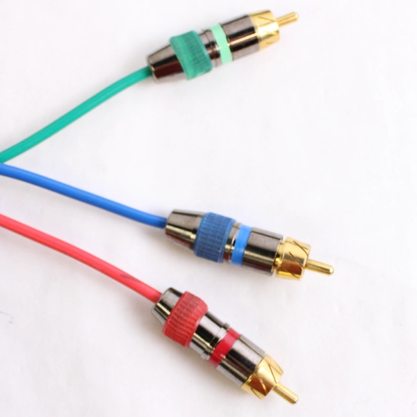 50ft RCA to VGA Cable Black Video Audio Adapter Connector Cord