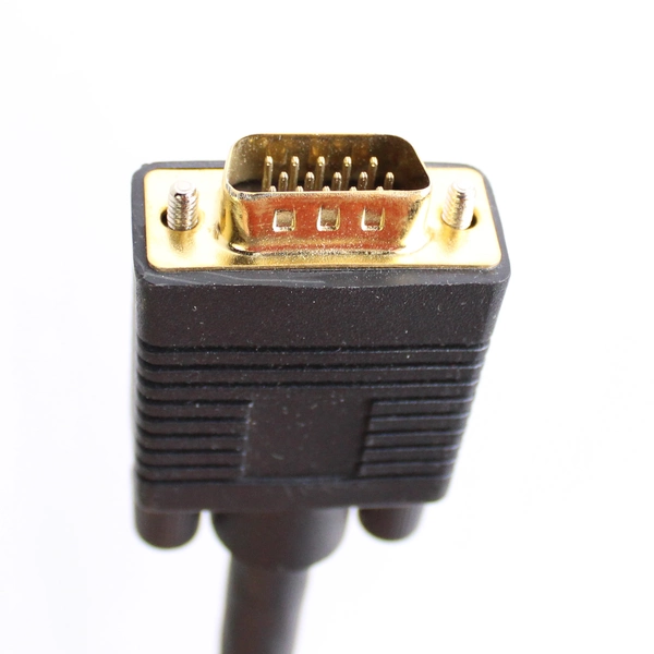 50ft RCA to VGA Cable Black Video Audio Adapter Connector Cord