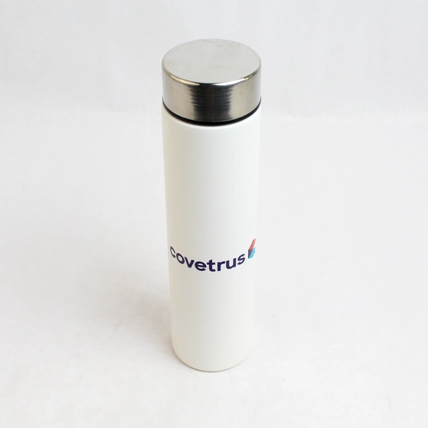 Starline For Covetrus White Stainless Steel Water Bottle Travel Mug Vacuum