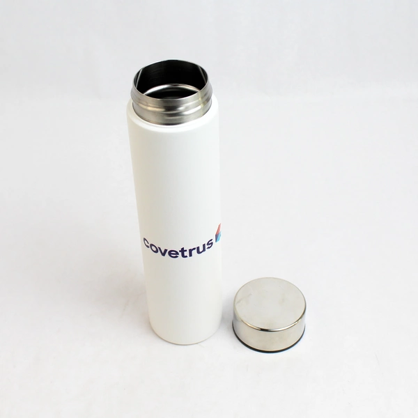 Starline For Covetrus White Stainless Steel Water Bottle Travel Mug Vacuum